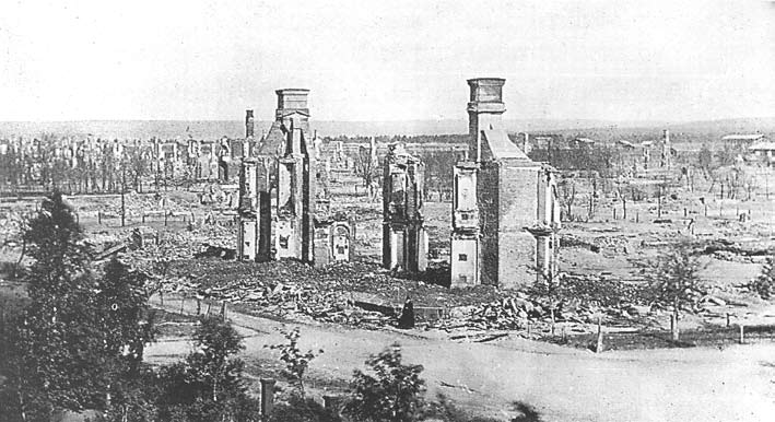 Umeå efter branden 1888